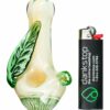 Shop Leafy Green Mushroom Milli Spoon Pipe in australian