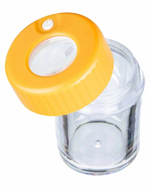Shop LED Viewing Chamber Stash Jar and Grinder in australian