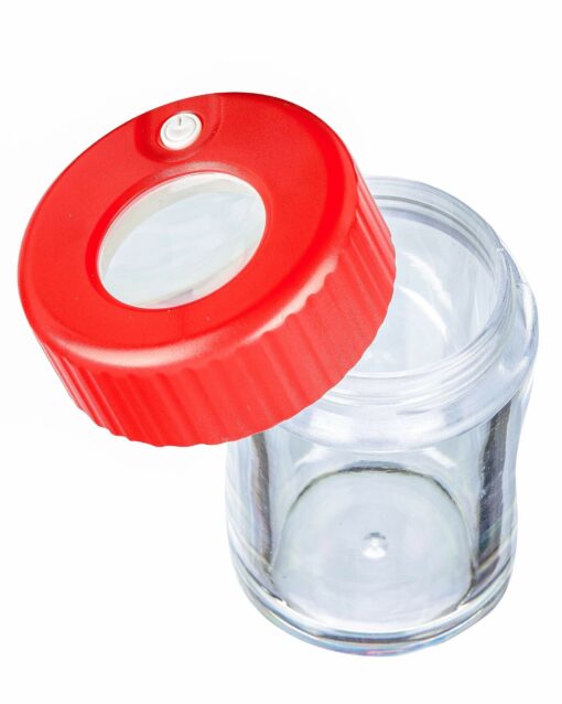 Shop LED Viewing Chamber Stash Jar and Grinder in australian