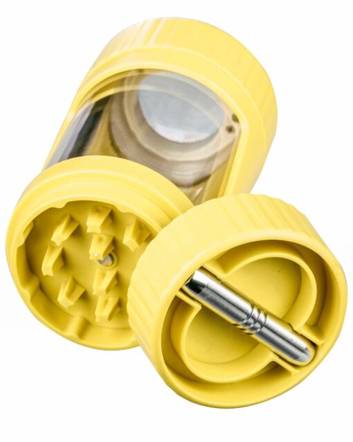 Shop LED Viewing Chamber Stash Jar and Grinder in australian