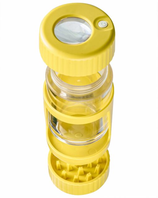 Shop LED Viewing Chamber Stash Jar and Grinder in australian