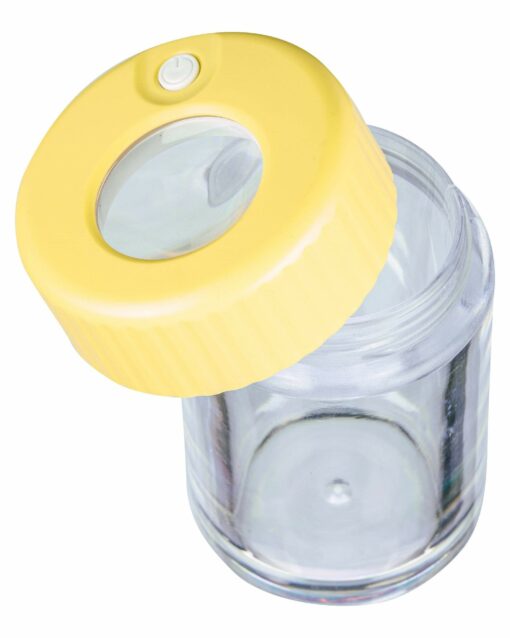 Shop LED Viewing Chamber Stash Jar and Grinder in australian