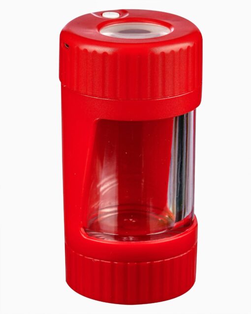 Shop LED Viewing Chamber Stash Jar and Grinder in australian
