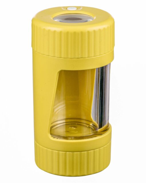 Shop LED Viewing Chamber Stash Jar and Grinder in australian