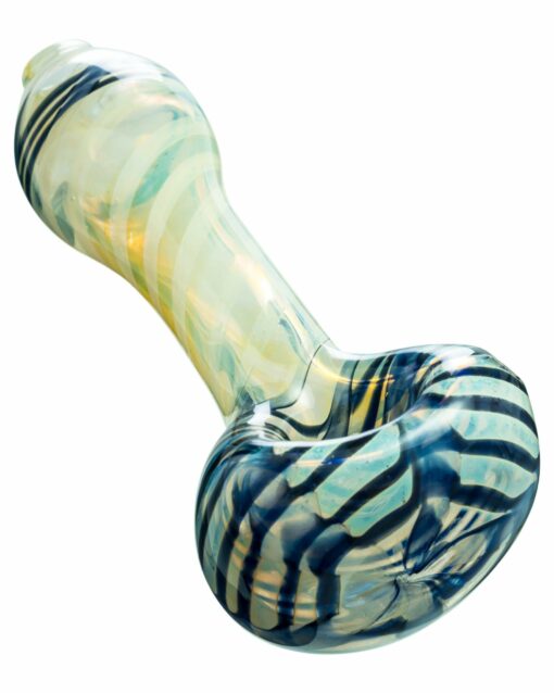 Shop Raked Face Spiral Fumed Spoon Pipe in australian