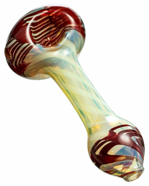 Shop Raked Face Spiral Fumed Spoon Pipe in australian