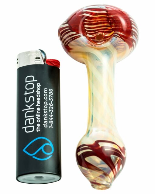 Shop Raked Face Spiral Fumed Spoon Pipe in australian