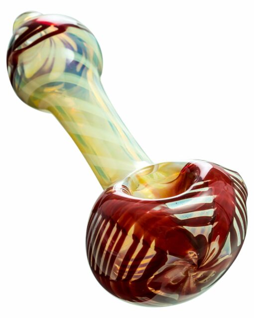 Shop Raked Face Spiral Fumed Spoon Pipe in australian