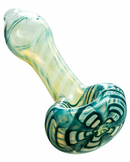 Shop Raked Face Spiral Fumed Spoon Pipe in australian