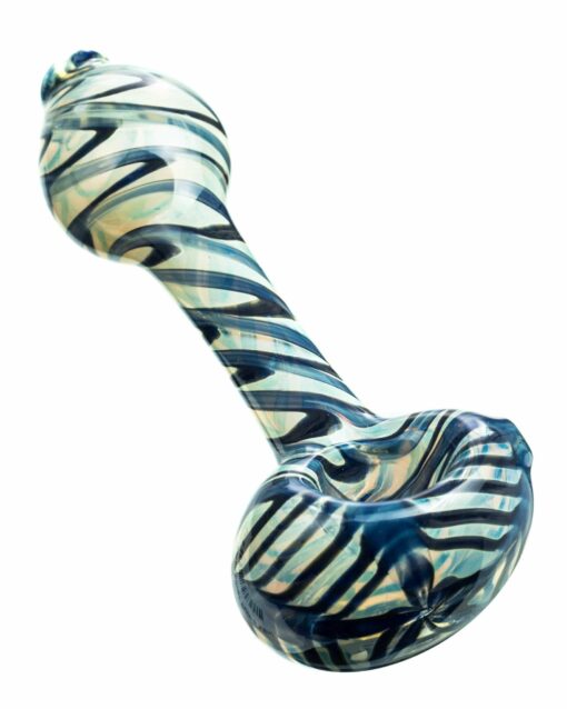 Shop Raked Silver Fumed Mini Spoon Pipe in australian