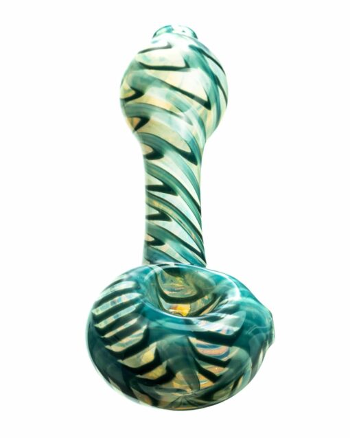 Shop Raked Silver Fumed Mini Spoon Pipe in australian