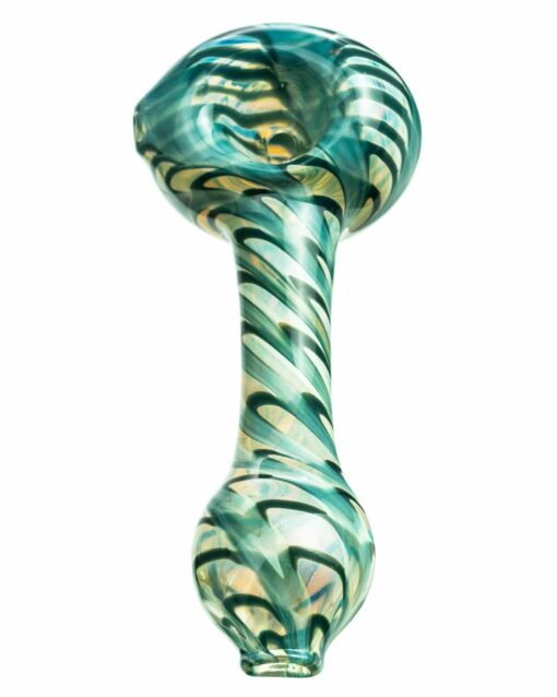 Shop Raked Silver Fumed Mini Spoon Pipe in australian