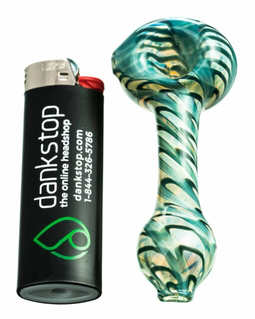 Shop Raked Silver Fumed Mini Spoon Pipe in australian