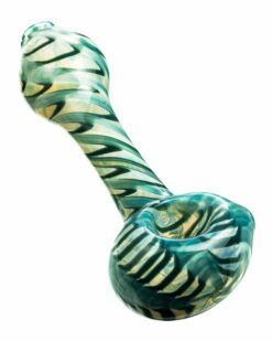 Shop Raked Silver Fumed Mini Spoon Pipe in australian