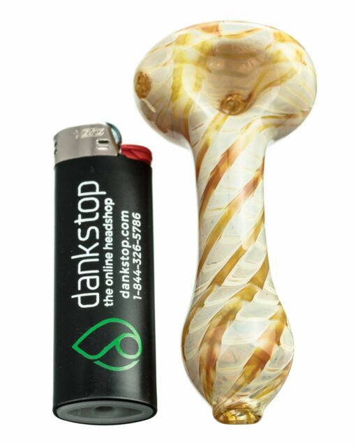 Shop Raked Silver Fumed Spoon Pipe in australian