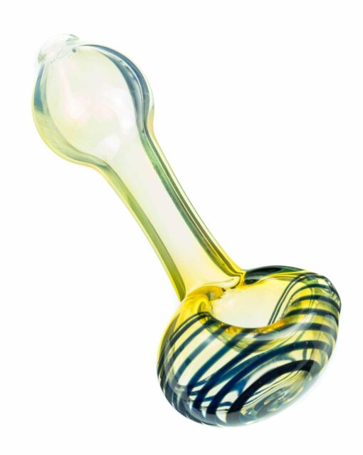 Shop Spiral Face Fumed Mini Spoon Pipe in australian