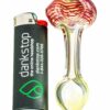 Shop Spiral Face Fumed Mini Spoon Pipe in australian