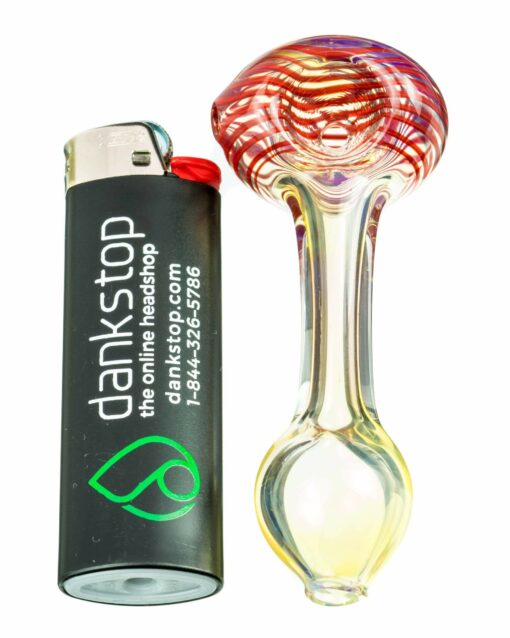 Shop Spiral Face Fumed Mini Spoon Pipe in australian