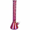 Shop Red Spiral Neck Glass Beaker Water Pipe | 14mm F in australian