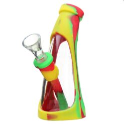 Shop PILOT DIARY Silicone Glass Mini Horn Bong w/ Ice Catcher - 14mm Female Joint in australian