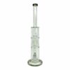 Shop Double Funnel UFO Perc Recycler Bong 39cm Ash Green in australian