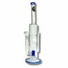 Shop Double Funnel UFO Perc Recycler Bong 39cm Blue in australian
