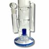 Shop Double Funnel UFO Perc Recycler Bong 39cm Blue in australian