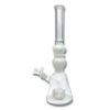 Shop Dual Spikey Perc Beaker Bong 35cm White in australian