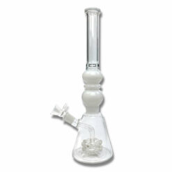 Shop Dual Spikey Perc Beaker Bong 35cm White in australian
