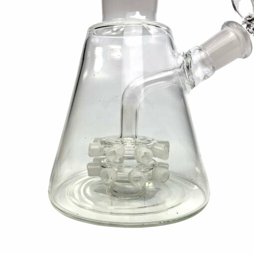 Shop Dual Spikey Perc Beaker Bong 35cm White in australian
