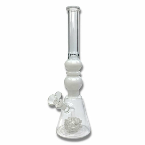 Shop Dual Spikey Perc Beaker Bong 35cm White in australian