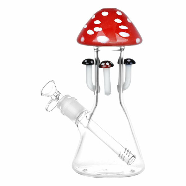 Shop Marvelous Mushroom Melange Glass Water Pipe - 8.25" / 14mm F / Colors Vary in australian