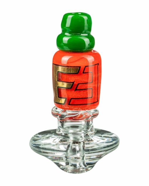 Shop Empire Glassworks Sriracha Themed Carb Cap for Puffco Peak in australian
