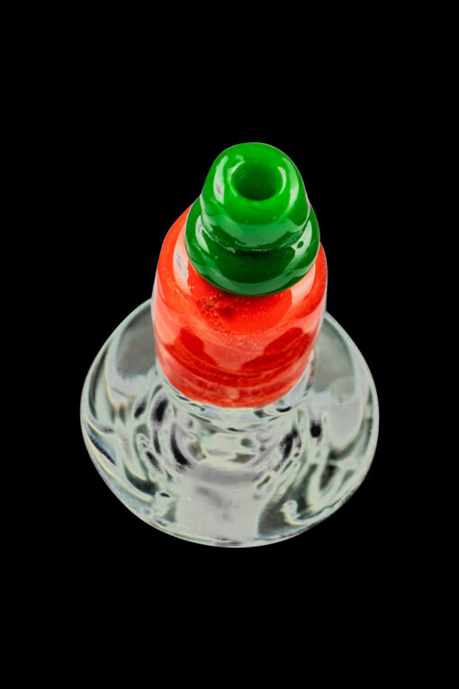 Shop Empire Glassworks Sriracha Themed Carb Cap for Puffco Peak in australian