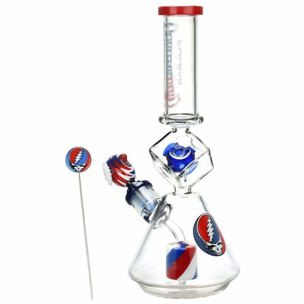 Shop Grateful Dead Inception Cube Beaker Glass Water Pipe - 12.75" / 14mm F in australian