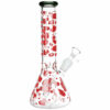 Shop Hearts and Kisses Glass Beaker Water Pipe - 9.75