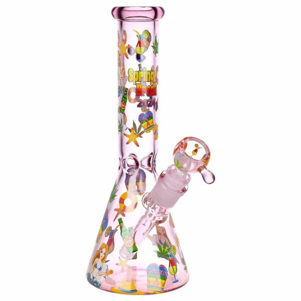 Shop Spring Break Glass Beaker Water Pipe | 10" | 14mm F in australian