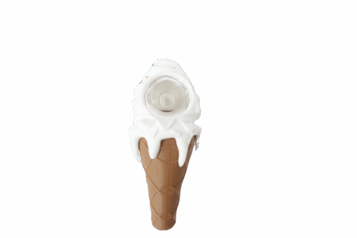 Shop Silicone Ice Cream Cone Hand Pipe in australian