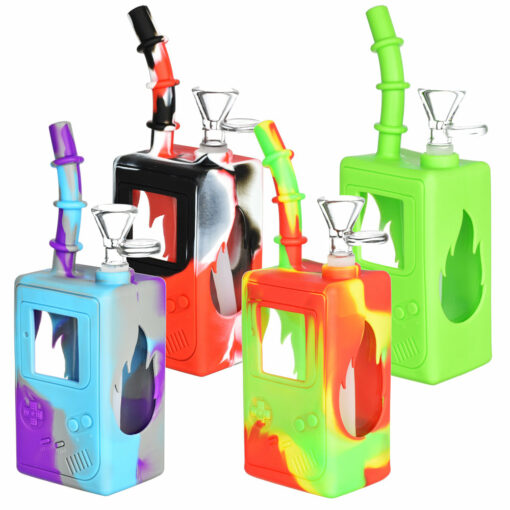 Shop Game Box Silicone/Glass Water Pipe in australian