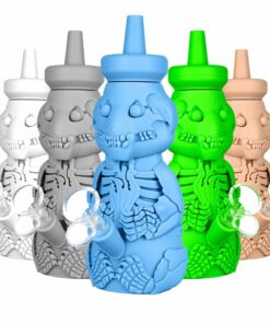 Shop Silicone Honey Bear Skeleton Bubbler in australian