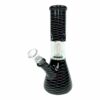 Shop Glass Bong Dome Percolator 20cm Black in australian