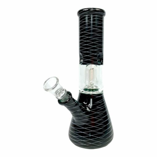 Shop Glass Bong Dome Percolator 20cm Black in australian