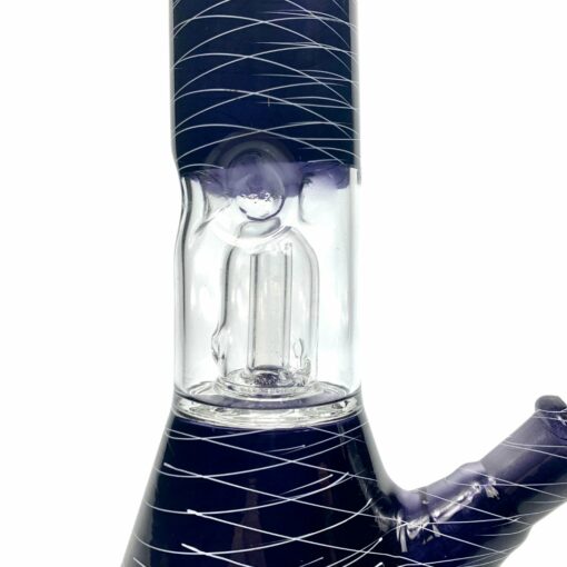 Shop Glass Bong Dome Percolator 20cm Dark Blue in australian