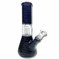 Shop Glass Bong Dome Percolator 20cm Dark Blue in australian