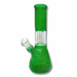 Shop Glass Bong Dome percolator 20cm Green in australian