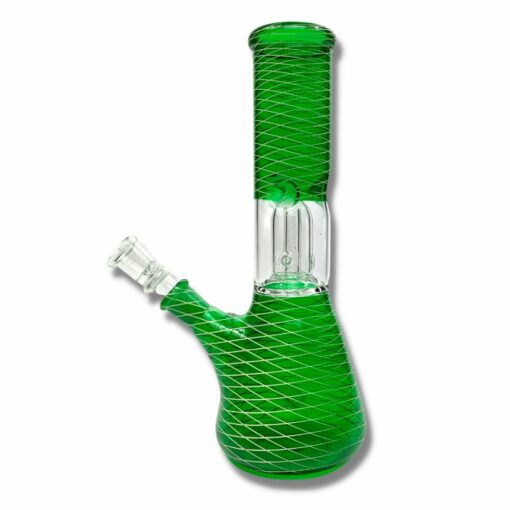 Shop Glass Bong Dome percolator 20cm Green in australian