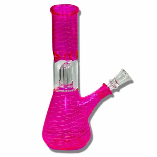 Shop Glass Bong Dome Percolator 20cm Pink in australian