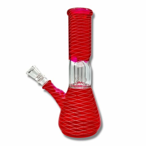 Shop Glass Bong Dome Percolator 20cm Red in australian