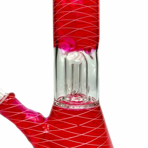 Shop Glass Bong Dome Percolator 20cm Red in australian