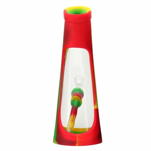 Shop PILOT DIARY 8.6" Silicone-Glass Horn Bong w/ Colorful Sleeve & Glass Bowl in australian
